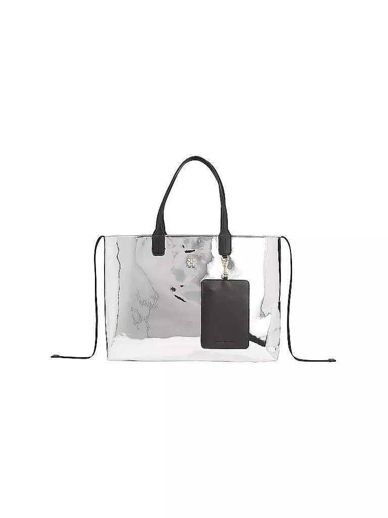 TOMMY HILFIGER Tasche Shopper ICONIC silber